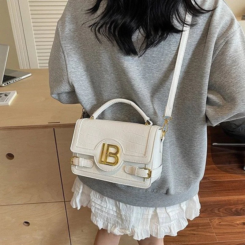Fashionable Leather Women's Shoulder Bag Luxury Brand Famous Designer Elegant Classic Elegant Lining Vintage Bag