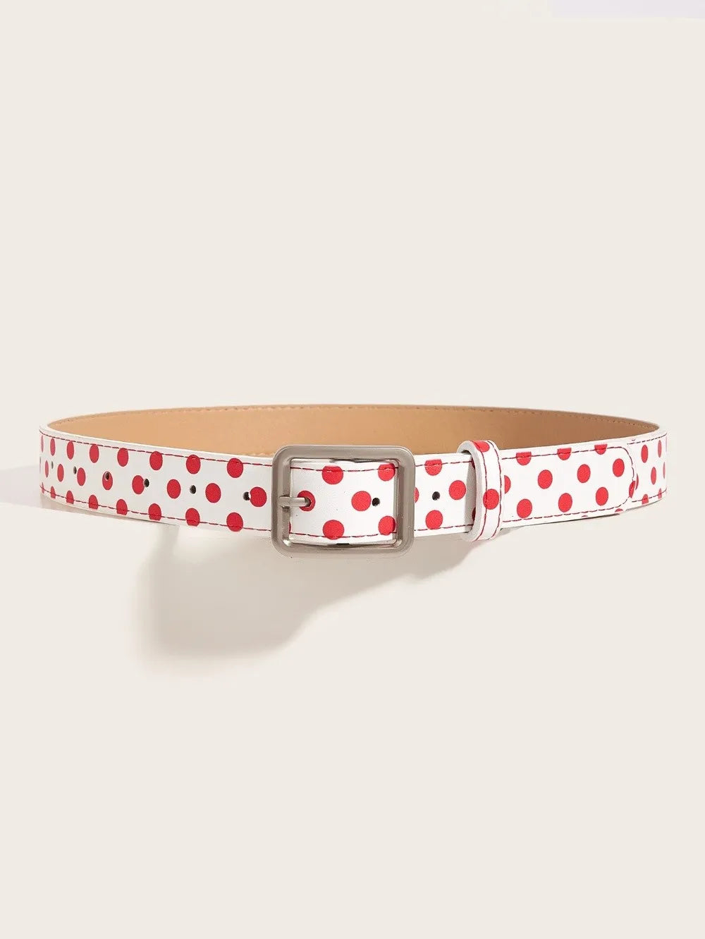 Trendy Vintage Polk Dot Women Belts Y2K Girls Pin Buckle Belt Waistband Jeans Belts PU Leather Waist Strap Gift