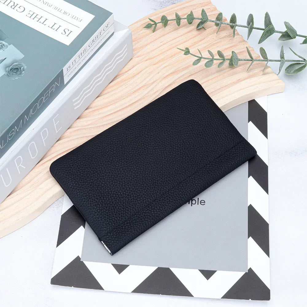 Leather Makeup Bag Women Portable Lipsticks Cosmetic Storage Pouch Fashion Automatic Close Metal Shrapnel Small Make Up Bag