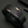 Stylish Men's PU Leather Belt - Fashion Belts for Daily Life, Leisure, Party, Festival, Work, and Business Automatic Buckle