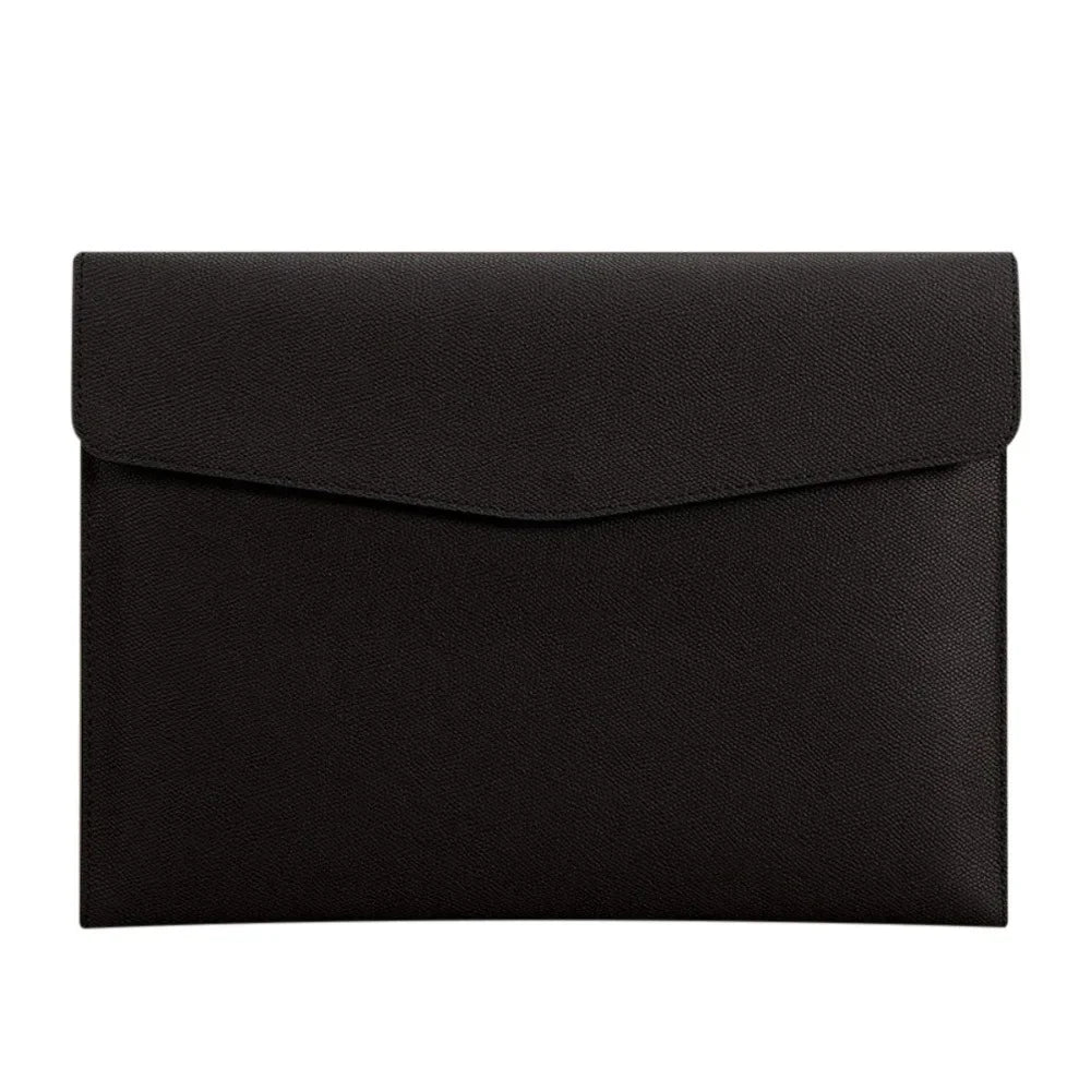 Leather Document Bag A4 Envelope Document Holder Quality Briefcase Data Contract Bill File Bag Document Organizer Storage Bag