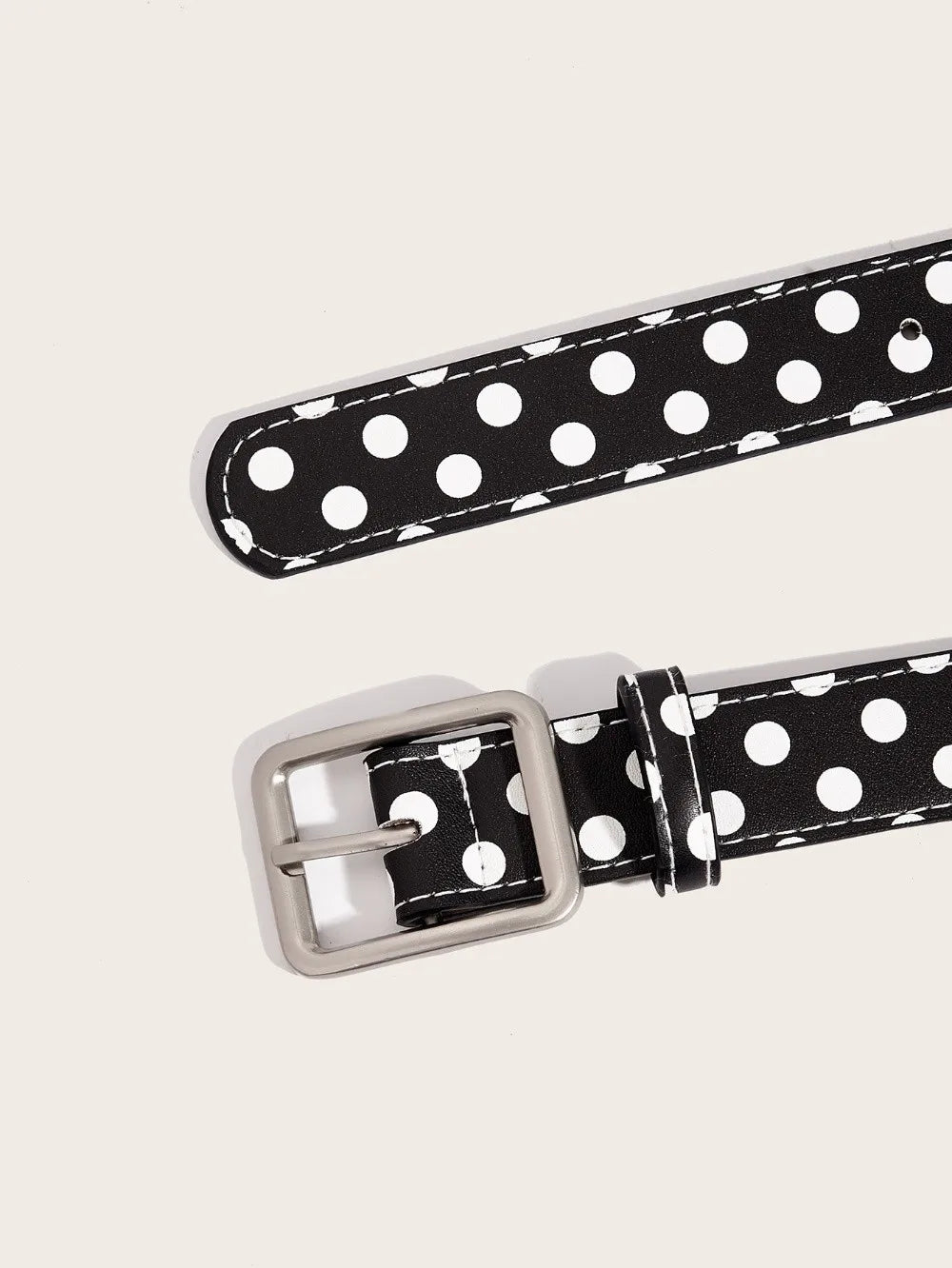 Trendy Vintage Polk Dot Women Belts Y2K Girls Pin Buckle Belt Waistband Jeans Belts PU Leather Waist Strap Gift