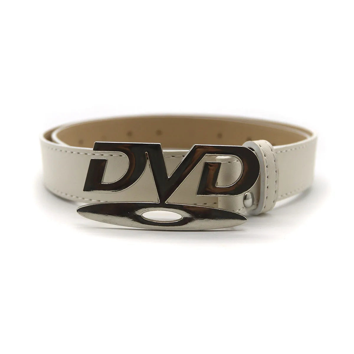 2026 Y2k Retro Dvd Buckle Belt Women Fashion Waistband, Trendy Niche Design, Versatile Accessory Perfect For Jeans, Statement