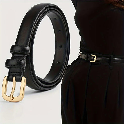 2-pack Casual Fashion Belt with Simple and High-end Feel, Needle Buckle Double Loop Belt Suitable for Daily Wear