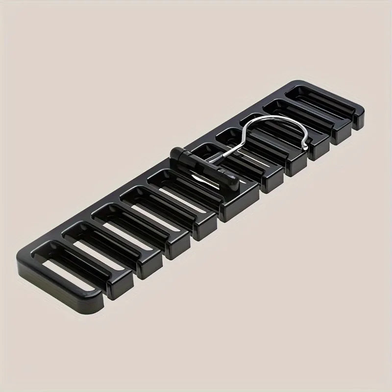 1pc Multi-Functional Belt Hanger Space-Saving Closet Organizer for Belts Ties Accessory Storage Durable Plastic Construction