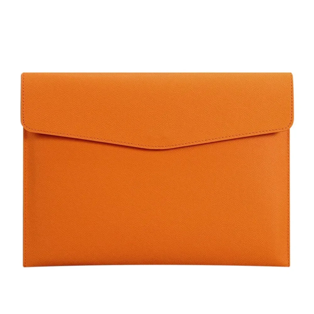 Leather Document Bag A4 Envelope Document Holder Quality Briefcase Data Contract Bill File Bag Document Organizer Storage Bag