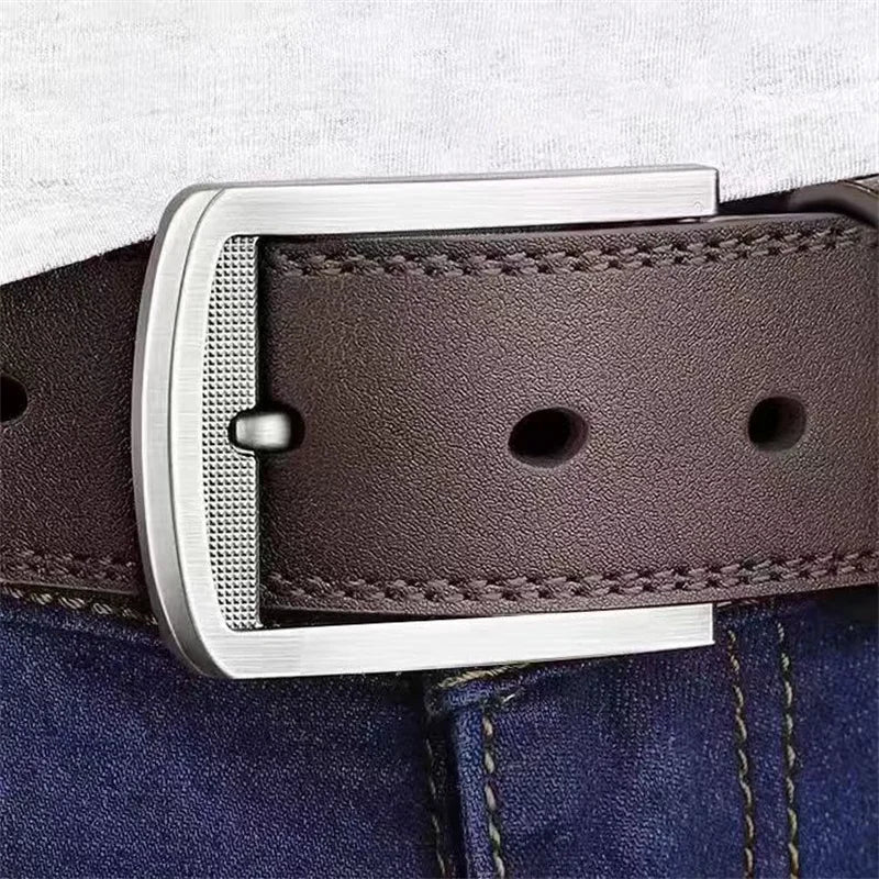 genuine leather luxury brand men's belt, business fashion trend belt, men's jeans decorative belt for men