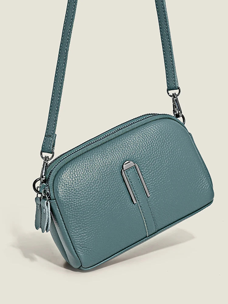 Genuine Leather Bag Luxury Women's Handbags Bag for Woman 2022 Female Clutch Phone Bags Shoulder Bag Crossbody Messenger Pack