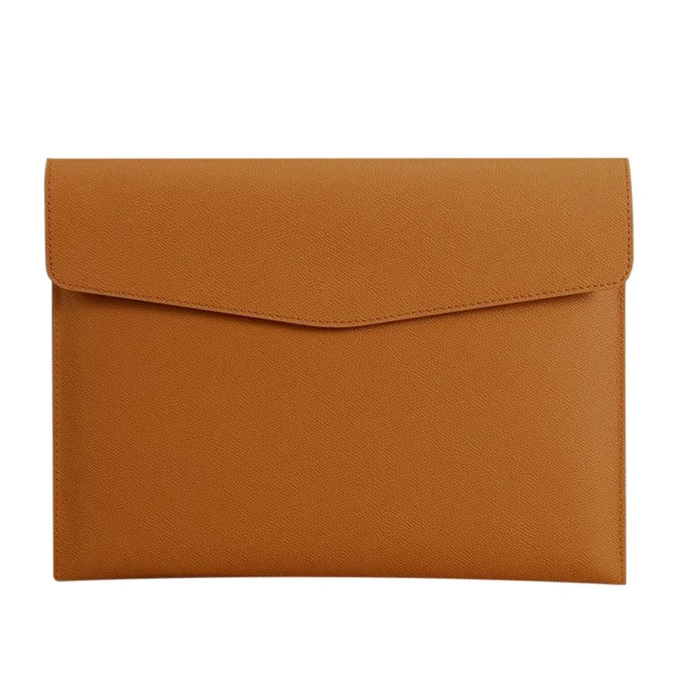 Leather Document Bag A4 Envelope Document Holder Quality Briefcase Data Contract Bill File Bag Document Organizer Storage Bag