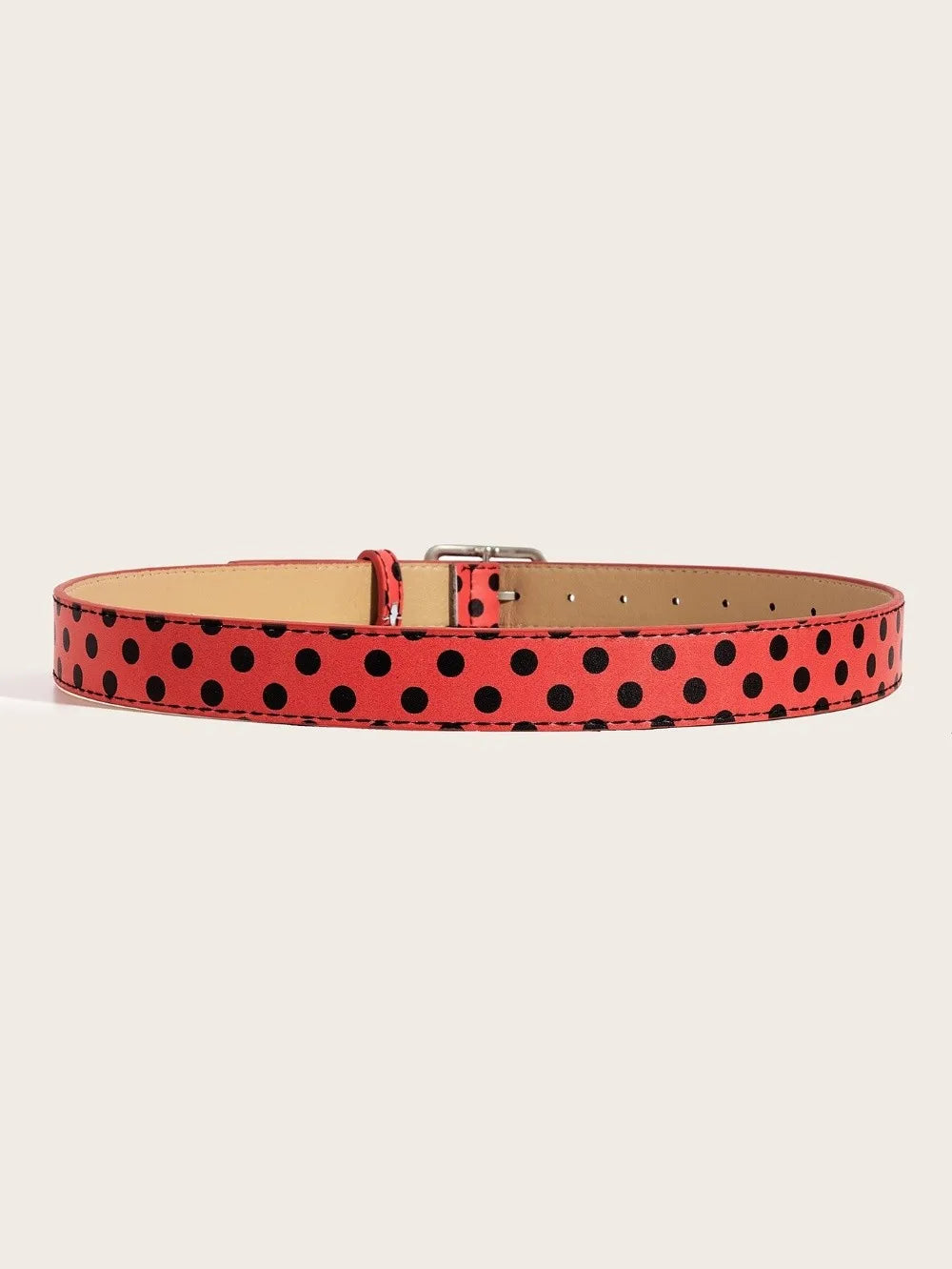 Trendy Vintage Polk Dot Women Belts Y2K Girls Pin Buckle Belt Waistband Jeans Belts PU Leather Waist Strap Gift