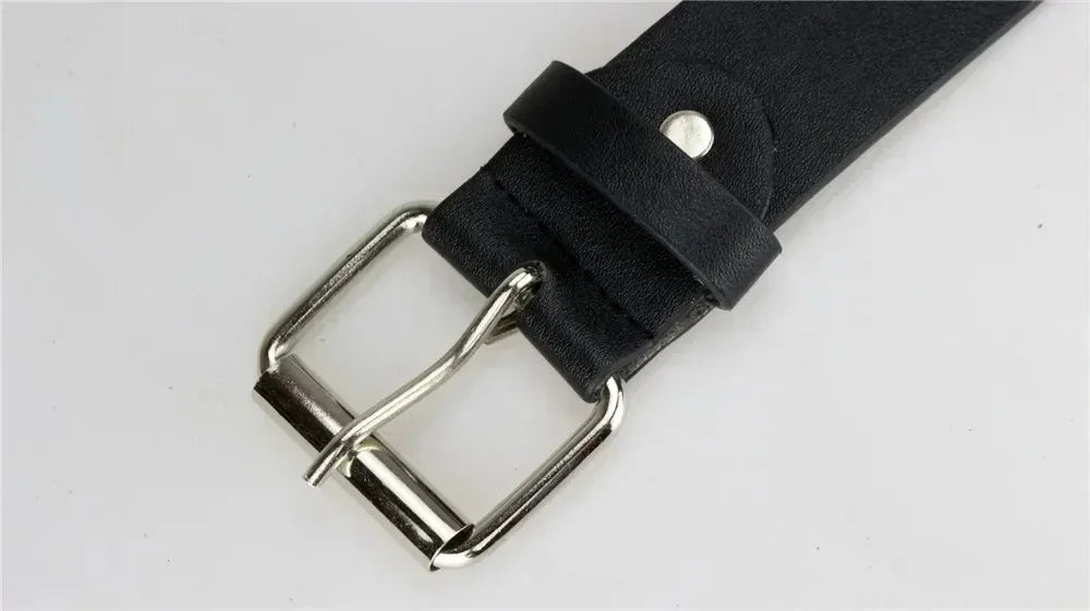 2026 New Square Bead Rivet Belt Metal Pyramid Belt Men and Women Punk Hardware Jeans Belt Y2K Belt Designer Belt Women's Belts