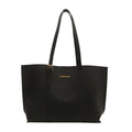 Black Leather Tote Bag with Clutch Bag, Large Capacity Handbag Shoulder Bags for Women Work, Travel, Everyday Use Commuter Bag