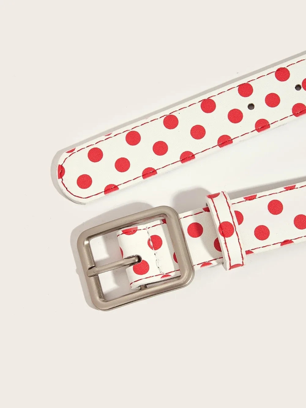 Trendy Vintage Polk Dot Women Belts Y2K Girls Pin Buckle Belt Waistband Jeans Belts PU Leather Waist Strap Gift