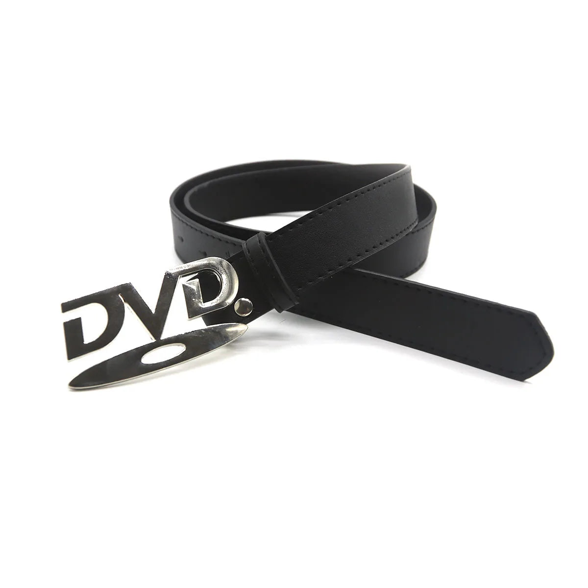 2026 Y2k Retro Dvd Buckle Belt Women Fashion Waistband, Trendy Niche Design, Versatile Accessory Perfect For Jeans, Statement