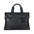 Men’s Fashion Leather Briefcase Large Capacity Business Tote Bag Trendy Handbag Genuine First Layer Cowhide