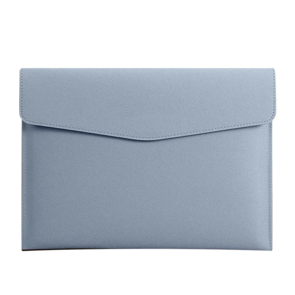Leather Document Bag A4 Envelope Document Holder Quality Briefcase Data Contract Bill File Bag Document Organizer Storage Bag