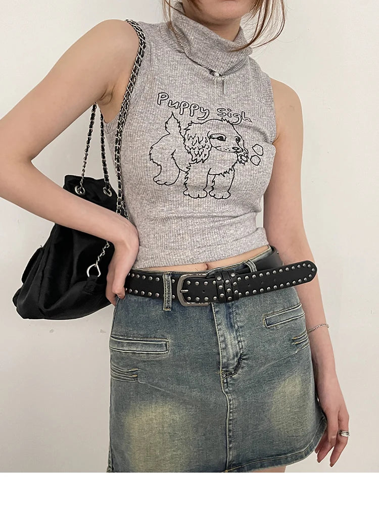 2024 New Belt Women's Jeans tie-in Ladies' belt fashion personality Rivet Belt senior black fashion