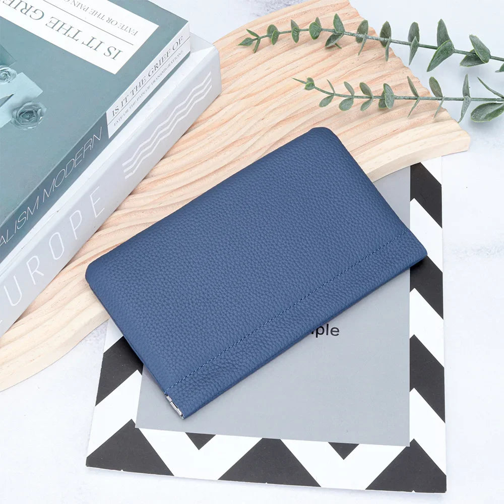 Leather Makeup Bag Women Portable Lipsticks Cosmetic Storage Pouch Fashion Automatic Close Metal Shrapnel Small Make Up Bag