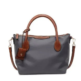 Elegant Textured Leather Tote With Trendy Design And Spacious Interior Designed Also As A Versatile Commuter Ladies Diaper Bag