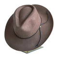 Exquisite wool hat with genuine leather bow accessory low price clearance