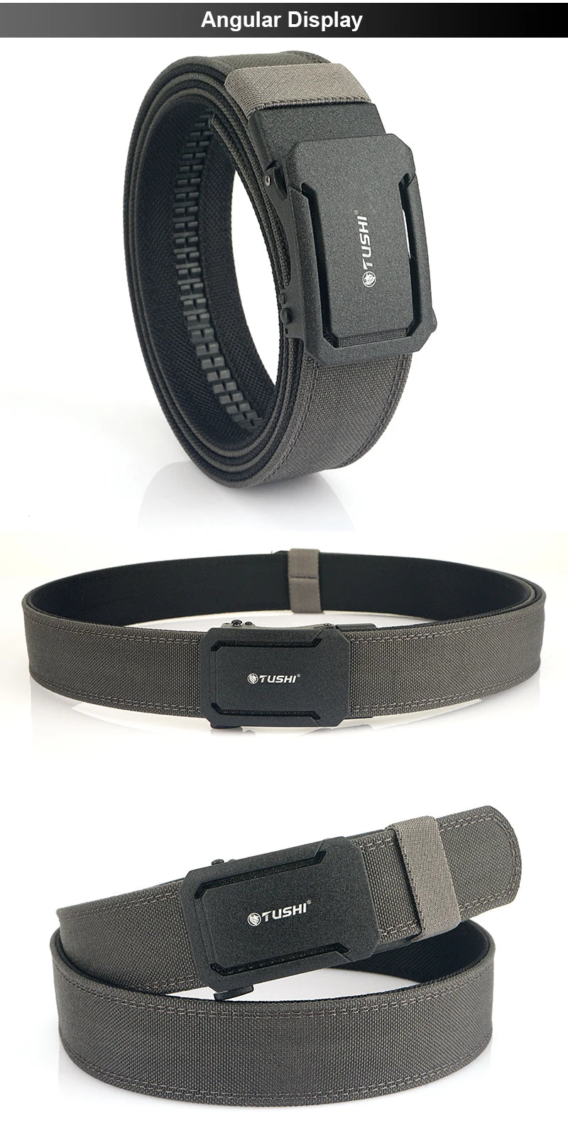 HSSEE New Hard Military Belt for Men and Women Tight Nylon Tactical Outdoor Belt Metal Automatic Buckle IPSC Belt Casual Girdle