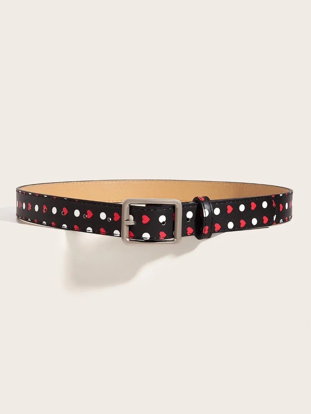 Trendy Vintage Polk Dot Women Belts Y2K Girls Pin Buckle Belt Waistband Jeans Belts PU Leather Waist Strap Gift