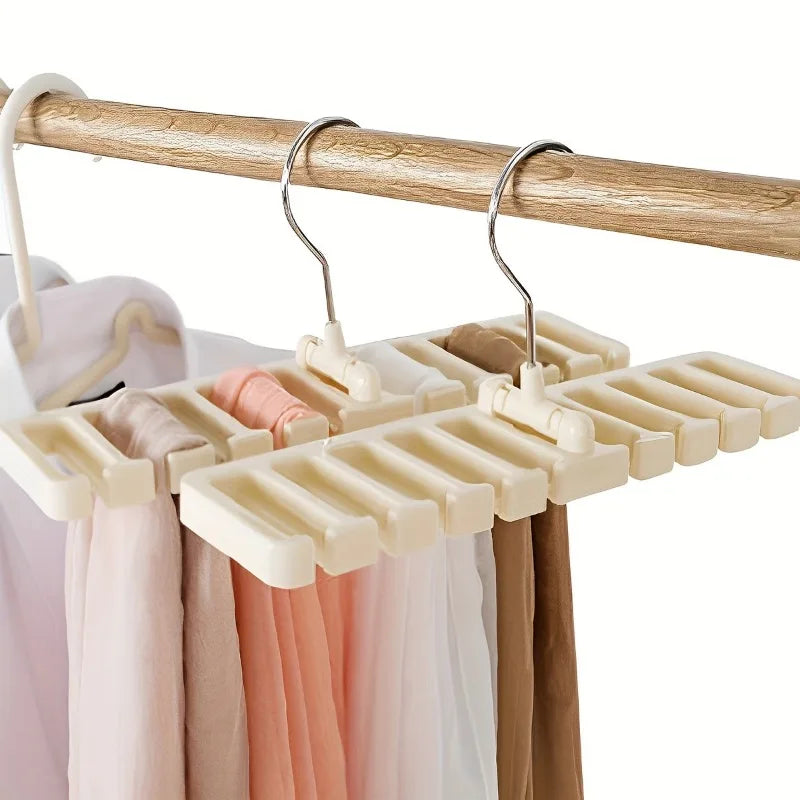 1pc Multi-Functional Belt Hanger Space-Saving Closet Organizer for Belts Ties Accessory Storage Durable Plastic Construction
