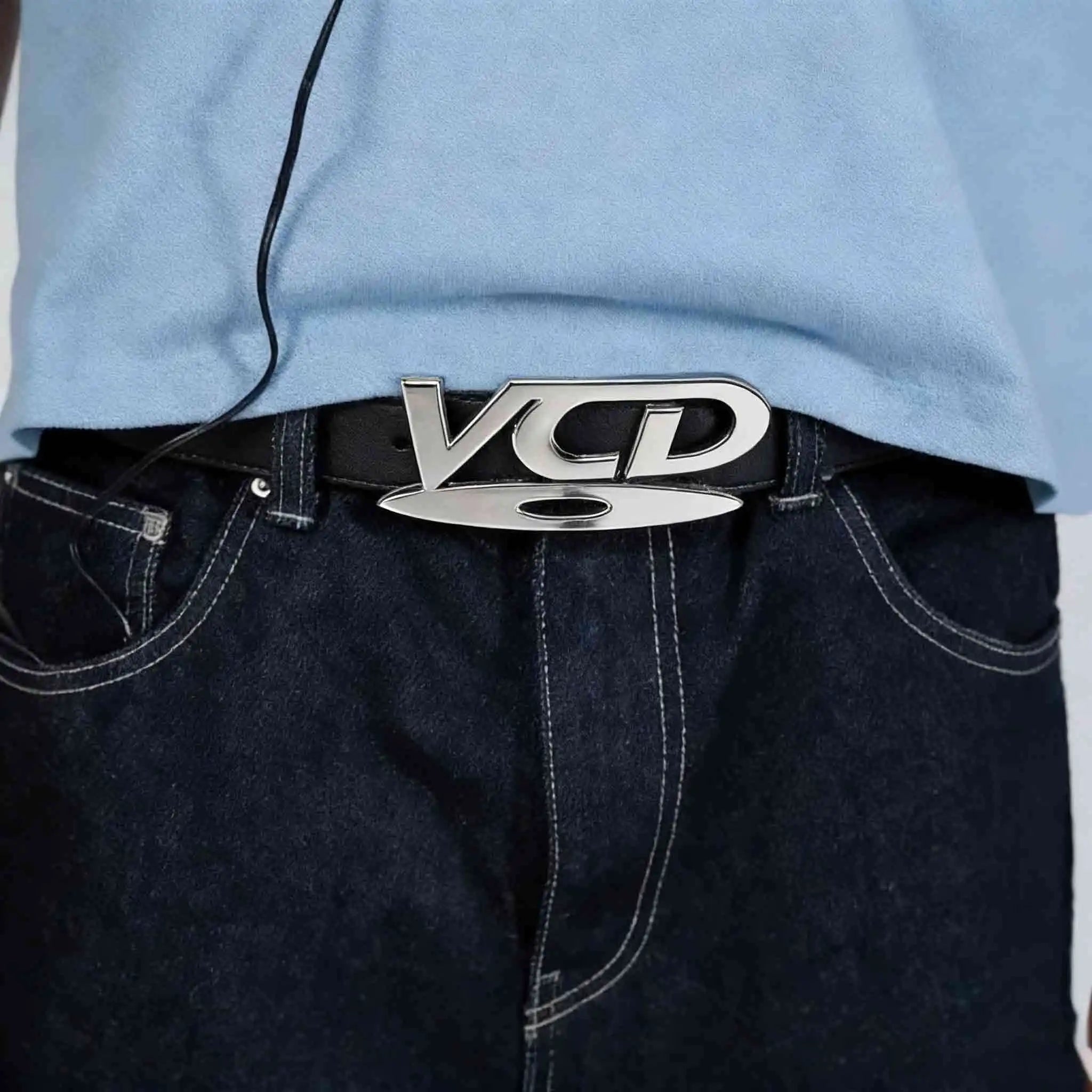 2026 Y2k Retro Dvd Buckle Belt Women Fashion Waistband, Trendy Niche Design, Versatile Accessory Perfect For Jeans, Statement