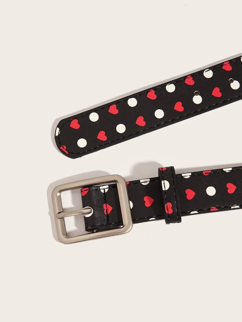 Trendy Vintage Polk Dot Women Belts Y2K Girls Pin Buckle Belt Waistband Jeans Belts PU Leather Waist Strap Gift