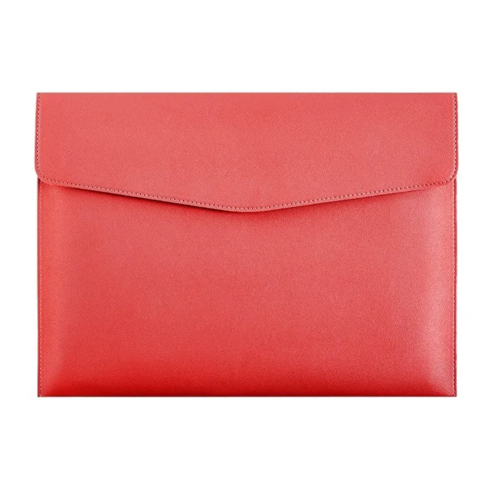 Leather Document Bag A4 Envelope Document Holder Quality Briefcase Data Contract Bill File Bag Document Organizer Storage Bag