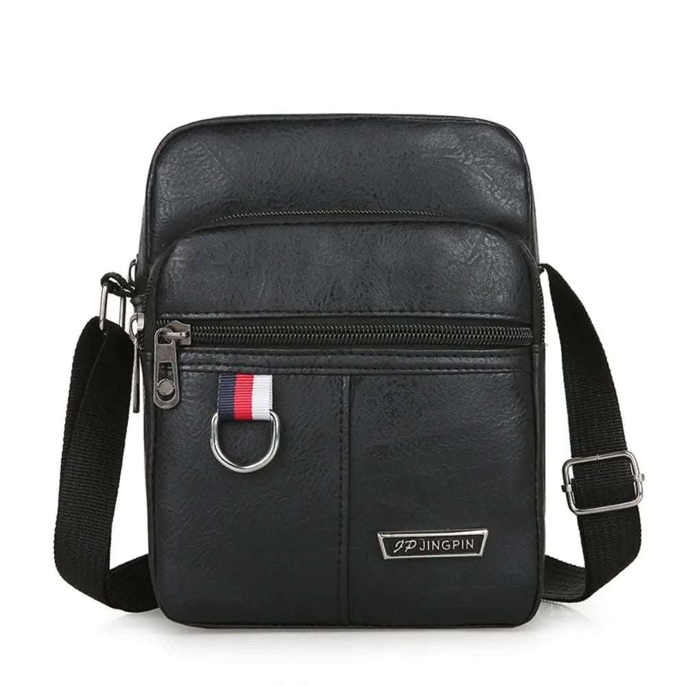 Leather Men's Sling Bag Messenger Shoulder Crossbody Bags Large Capacity Handbags Multifunctional