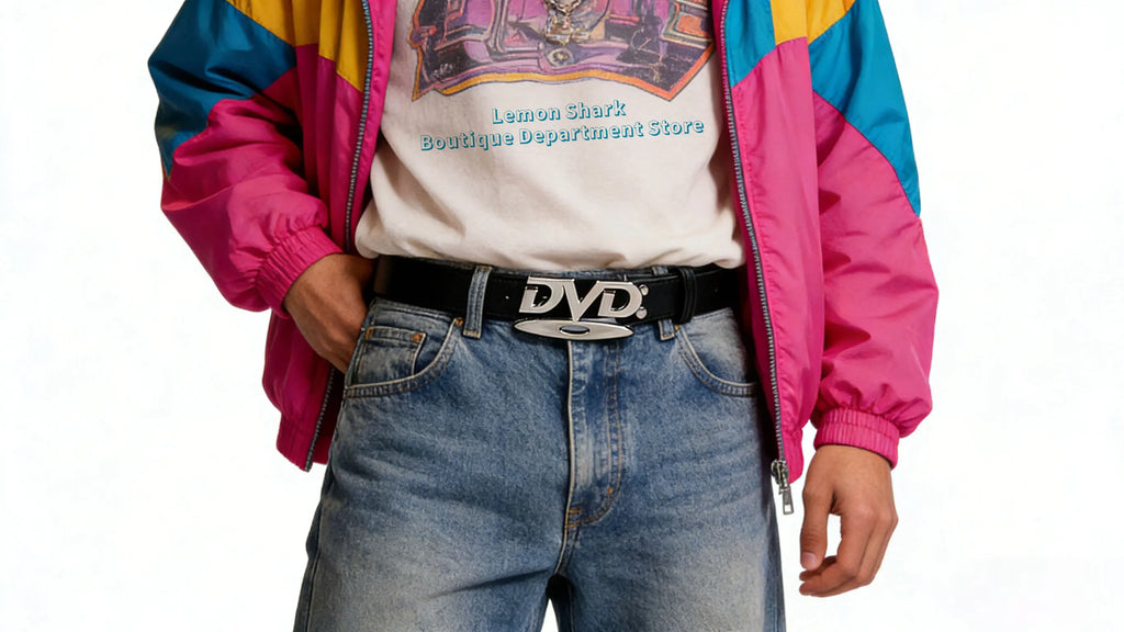 2026 Y2k Retro Dvd Buckle Belt Women Fashion Waistband, Trendy Niche Design, Versatile Accessory Perfect For Jeans, Statement