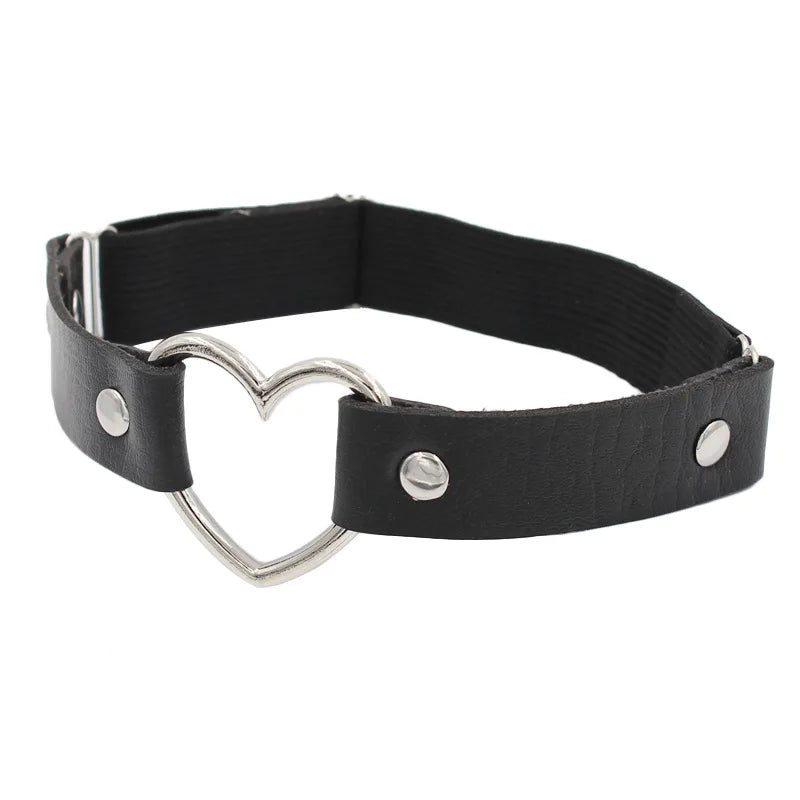 Women Sexy Leather Thigh Garter Belt Pu Punk Elastic Harness Leg Strap Goth Stocking Leglet Belt Garters Suspender For Girl
