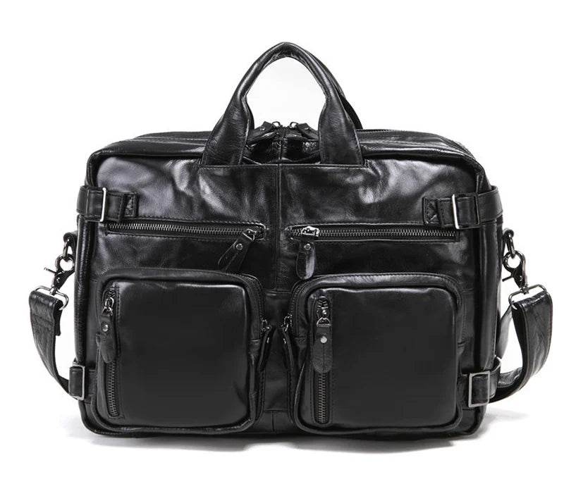 High Class Genuine Leather Messenger bag Men Leather shoulder Bag Business Briefcase Laptop Crossbody Bag Sling Tote Handbag