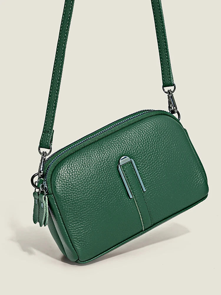 Genuine Leather Bag Luxury Women's Handbags Bag for Woman 2022 Female Clutch Phone Bags Shoulder Bag Crossbody Messenger Pack