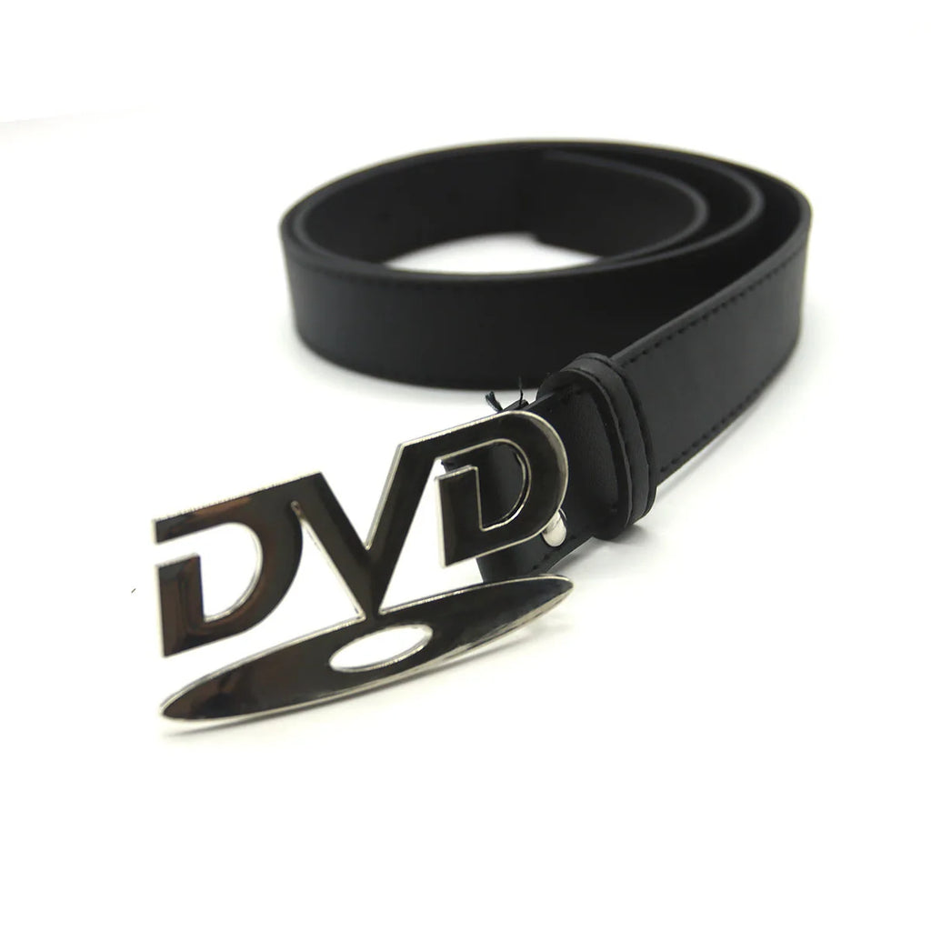 2026 Y2k Retro Dvd Buckle Belt Women Fashion Waistband, Trendy Niche Design, Versatile Accessory Perfect For Jeans, Statement