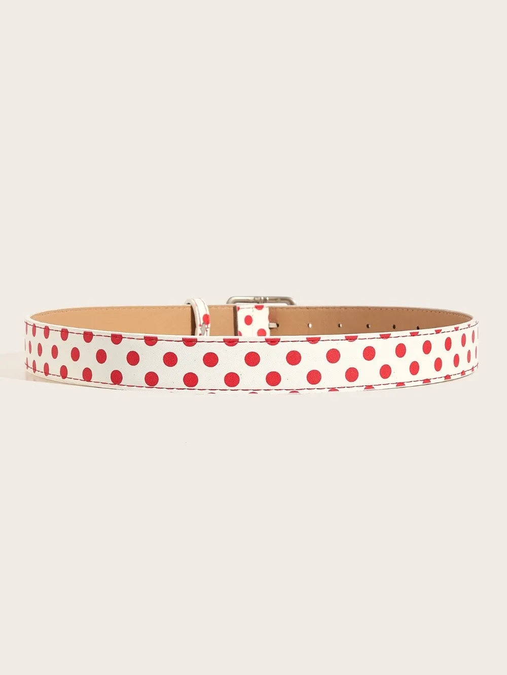 Trendy Vintage Polk Dot Women Belts Y2K Girls Pin Buckle Belt Waistband Jeans Belts PU Leather Waist Strap Gift