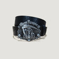 Punk Skull Plus size Leather Belt For women and men Harajuku Gothic Y2K Embossed Skeleton Hand Decoration Halloween Accessories