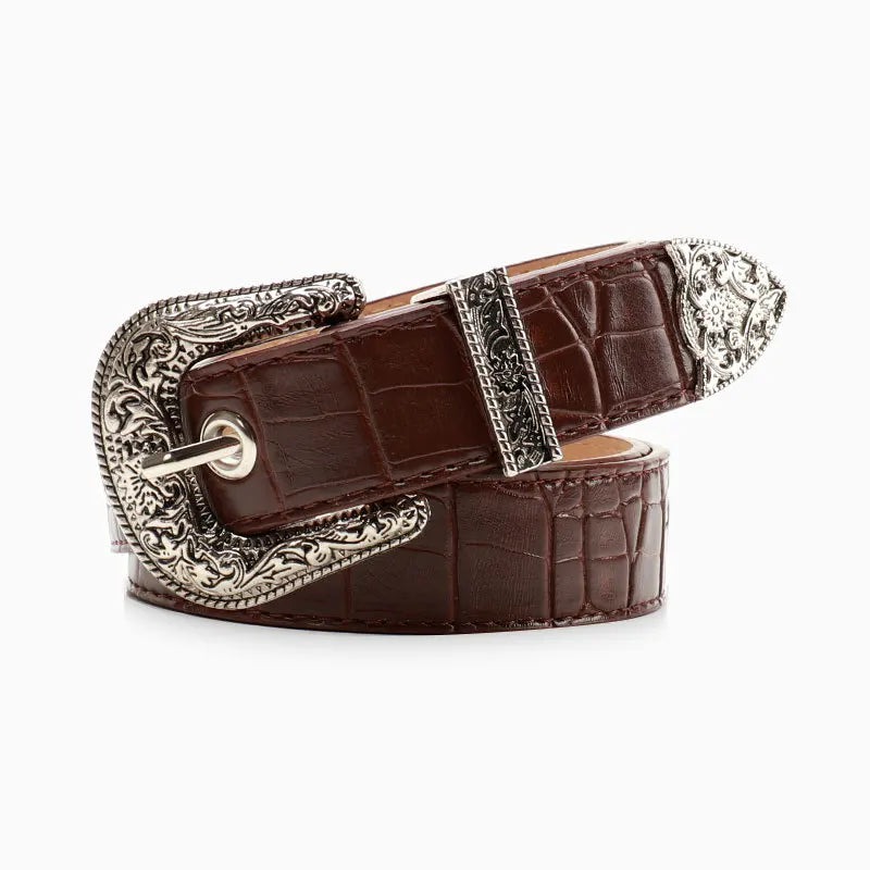 Gothic Retro Women's Black Belt Fashion Casual Jeans Accessories Girdle Hip Hop Y2k Girls Pin Buckle Pu Leather Waistband