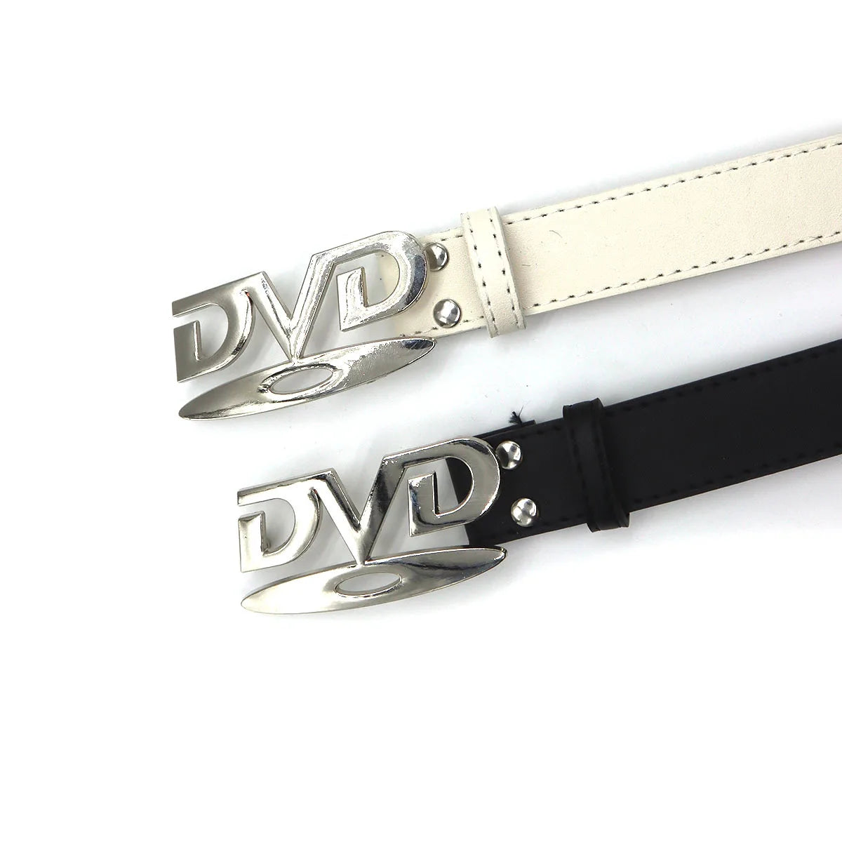 2026 Y2k Retro Dvd Buckle Belt Women Fashion Waistband, Trendy Niche Design, Versatile Accessory Perfect For Jeans, Statement
