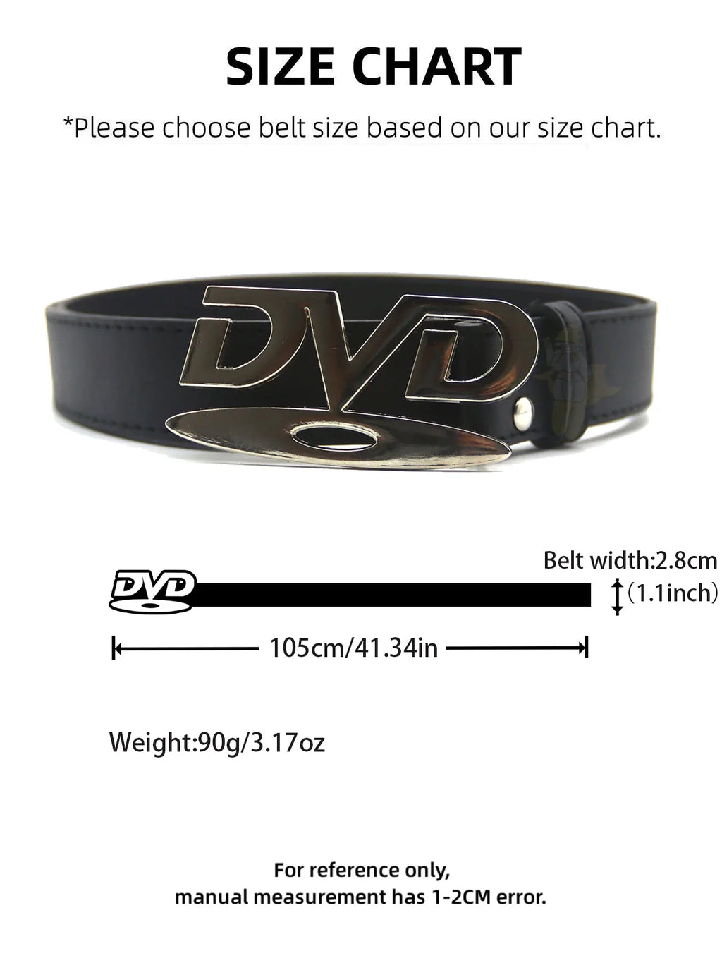 2026 Y2k Retro Dvd Buckle Belt Women Fashion Waistband, Trendy Niche Design, Versatile Accessory Perfect For Jeans, Statement