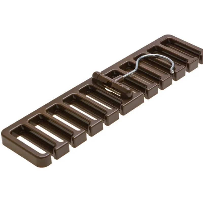 1pc Multi-Functional Belt Hanger Space-Saving Closet Organizer for Belts Ties Accessory Storage Durable Plastic Construction
