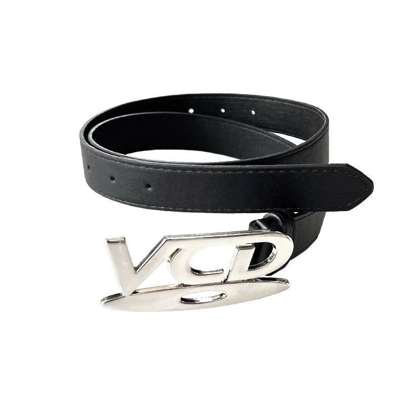 2026 Y2k Retro Dvd Buckle Belt Women Fashion Waistband, Trendy Niche Design, Versatile Accessory Perfect For Jeans, Statement