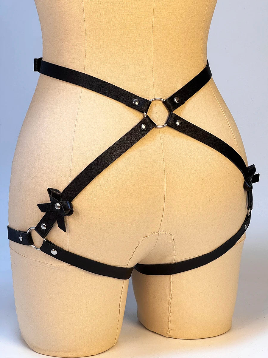 Sexy Women Bondage Leg Harness Decoration Trend Punk Waist To Leg Belt Caged Thigh Garter Belt Straps Goth Clothing Accessories