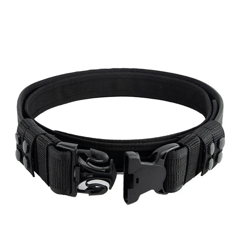 2 in 1 Tactical Belt Quick Release  Buckle MOLLE  Mens Belts width 5CM