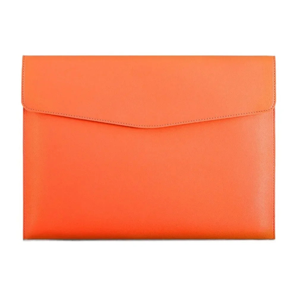 Leather Document Bag A4 Envelope Document Holder Quality Briefcase Data Contract Bill File Bag Document Organizer Storage Bag