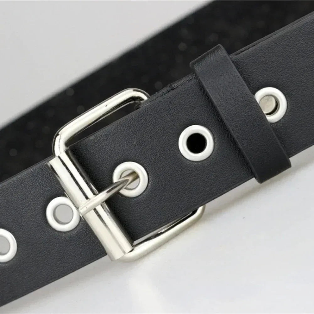 2026 New Square Bead Rivet Belt Metal Pyramid Belt Men and Women Punk Hardware Jeans Belt Y2K Belt Designer Belt Women's Belts