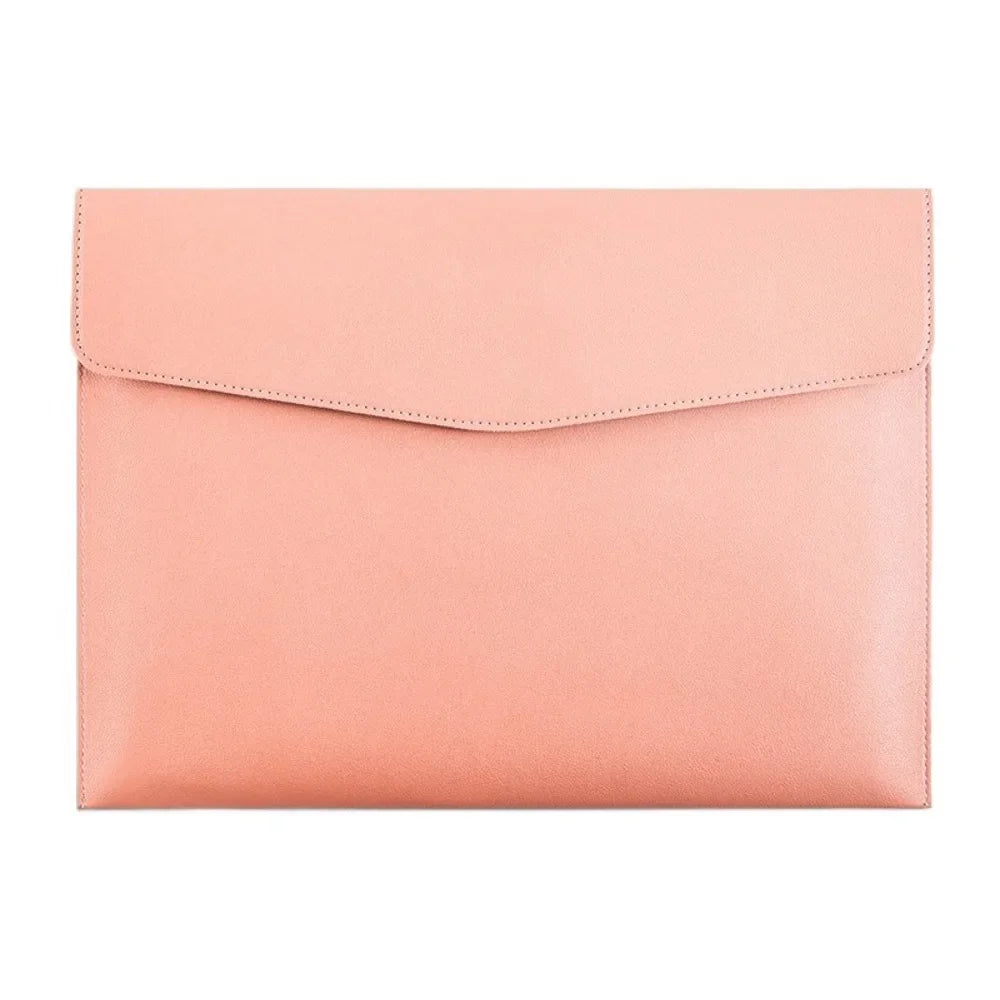 Leather Document Bag A4 Envelope Document Holder Quality Briefcase Data Contract Bill File Bag Document Organizer Storage Bag