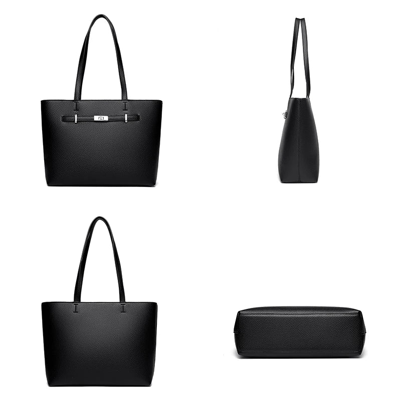 Elegant Leather Shoulder Bag For Women, Crossbody Messenger Handbags Timeless Design By Famous Luxury Brand