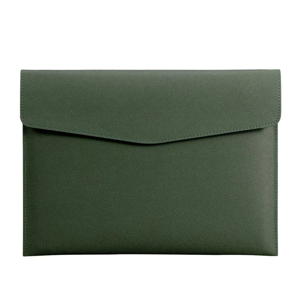 Leather Document Bag A4 Envelope Document Holder Quality Briefcase Data Contract Bill File Bag Document Organizer Storage Bag